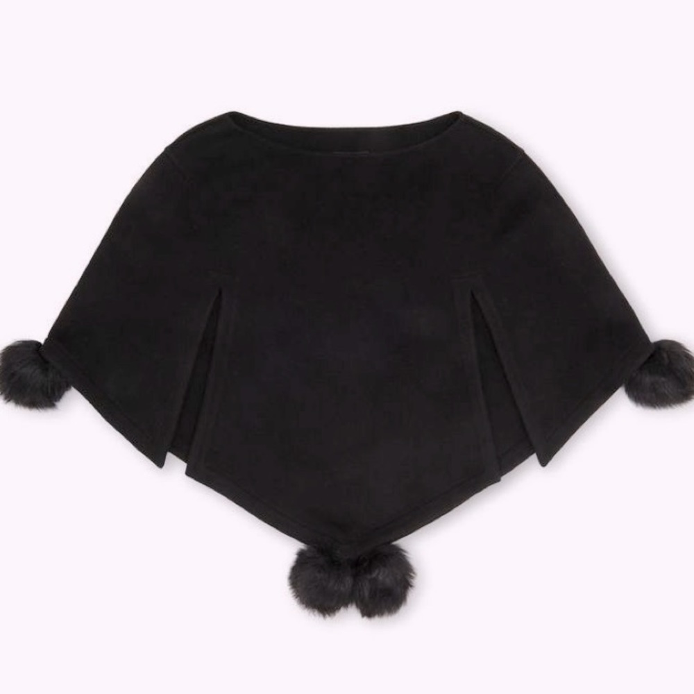 NWT Henri BENDEL Blake Cashmere Poncho Cape